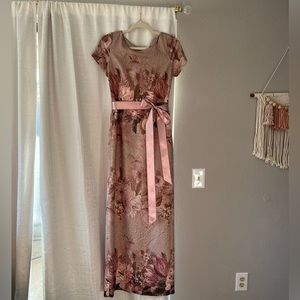 BHLDN Adrianna Papell | Floral Matlasse Gown